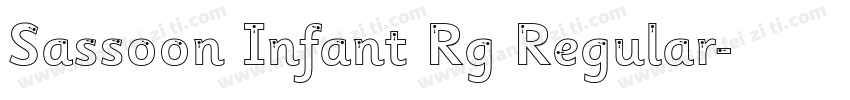 Sassoon Infant Rg Regular字体转换